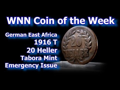 Coin of the Week : 1916 German East African 20 Heller / Tabora Emergency Coins