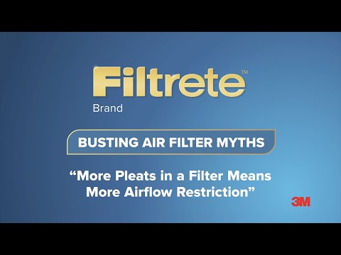 Part of a video titled Pleats in a Filter Means More Airflow Restriction - YouTube