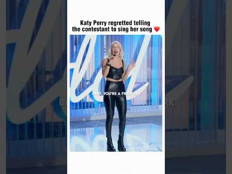When Katy Perry yelled at contestant because she sang it better than her ❤️
