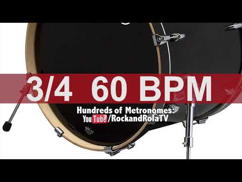 🔴 60 BPM 3/4 Kick Drum Metronome