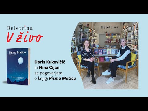 Naslovnica: Beletrina v živo: Doris Kukovičič: Pisma Maticu