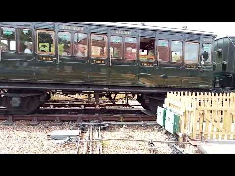 41298 arrives at haven street on the Isle of Wight steam railway today.2.7.22