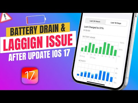 How to Fix iPhone Battery Draining Fast Issue After the Update iOS 17 | iPhone Lagging Issue