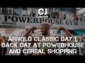 Arnold Classic 2019 Vlog Day 1, Back Day at Powerhouse and Cereal Shopping