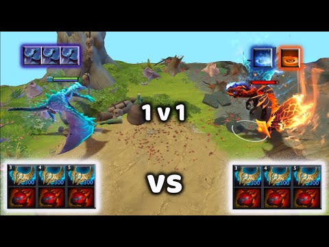 Winter Wyvern vs Jakiro | Fire&Ice vs His Cousin | 1v1 who wins??