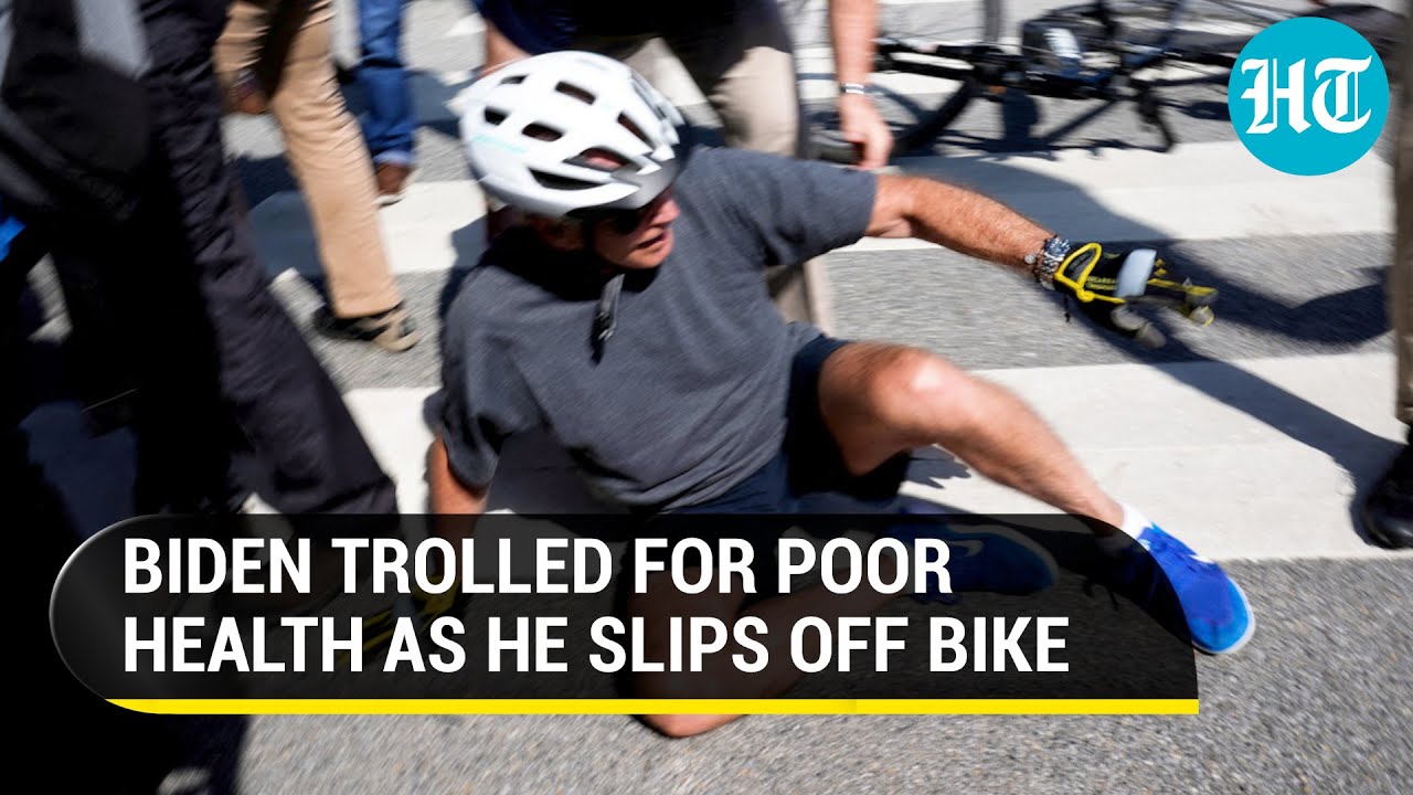 Joe Biden falls off bike at park near beach home; Netizens call U.S President unfit I Watch