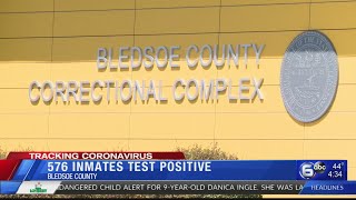 Nearly 600 inmates test positive for COVID-19 at Bledsoe Co. Correctional Complex