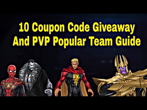10 Coupon Code Giveaway And Timeline Battle Popular Team Guide 2022 - Marvel Future Fight