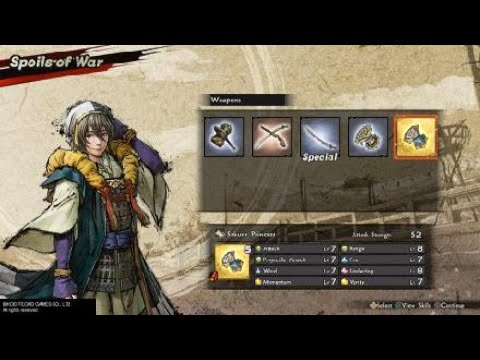 SAMURAI WARRIORS 5 - Hanbei Takenaka rare weapon