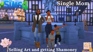 Selling Art and Making Money | Single Mom ( Ep 3) The Sims 4