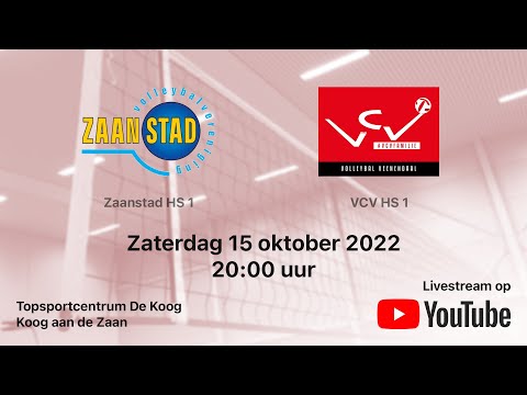Zaanstad HS 1 vs. VCV HS 1, Volleybal Topdivisie Heren B