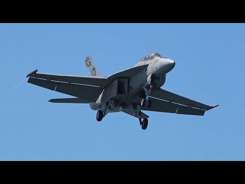 US Navy F/A-18F Super Hornet Demonstration - Cleveland Airshow 2023