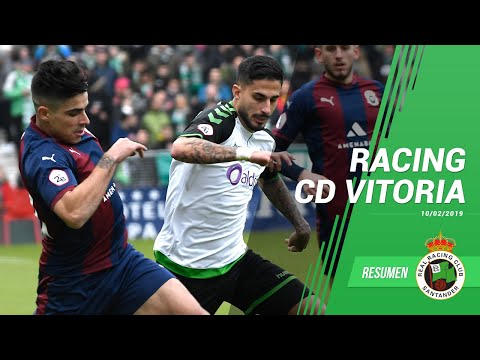 Resumen del partido Racing vs CD Vitoria · 10 de febrero del 2019