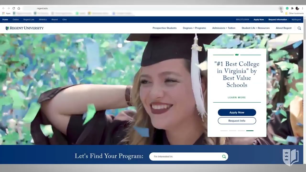 Student Orientations: Regent Website