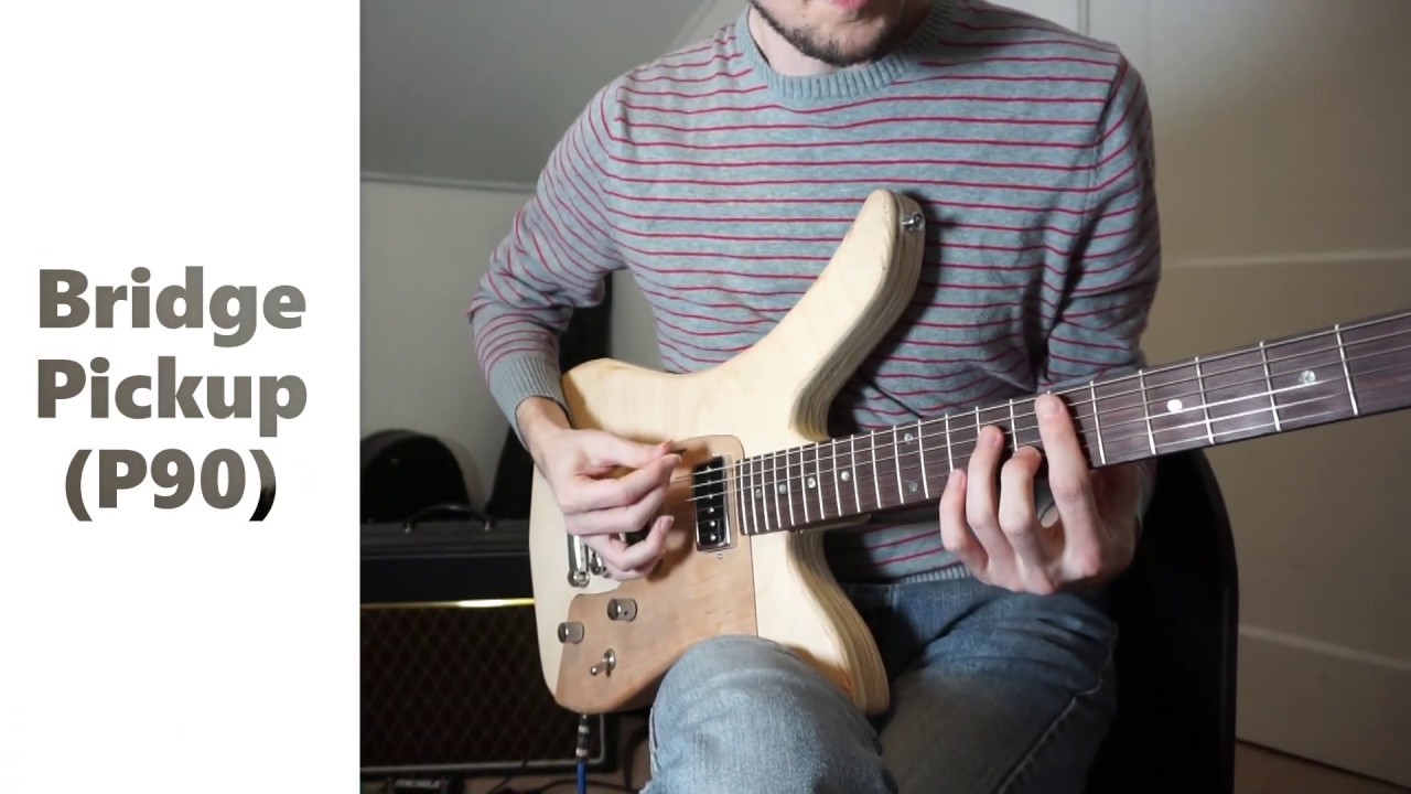 Fern Phoenix Prototype Modular Guitar | Humbucker Module Demo with mini P90 Pickups - YouTube