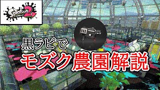 【XP27】黒ラピでモズク農園解説　リクエスト解説No.1【ラピッドブラスター】【スプラトゥーン２】
