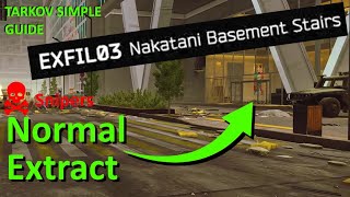 Nakatani Basement Extract Guide TARKOV Ground Zero Map