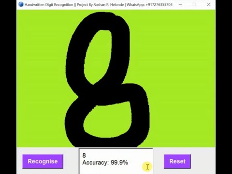 Python Code For Handwritten Digit Recognition Using Image Processing Full Source Code