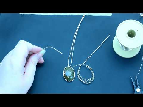 Wire Wrapped Cabochon Pendant | Beginner-Intermediate Level Part 1| Wirework Jewelry Tutorials
