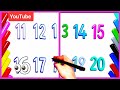 Numbers 11–20, Best Counting Video. Colors and Numbers for Kids.