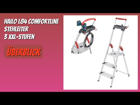 BEWERTUNG (2026): Hailo L84 ComfortLine Stehleiter 3 XXL-Stufen. Infos