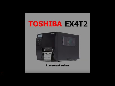 Toshiba B-EX4T2 Placement Ruban Installation Bobine d'Encre