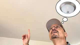 Installing a Ceiling Light Without Existing Wiring - step by step
