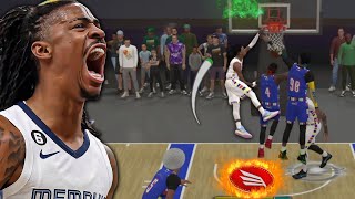 This JA MORANT BUILD with 94 DUNK & 92 BALL HANDLE is POSTERIZING ENTIRE TEAMS on NBA 2K24...