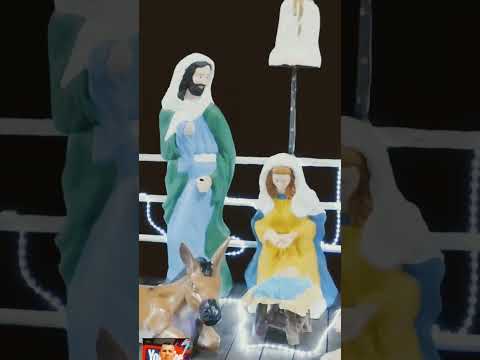 presépio na orla da cidade de.          Muniz Ferreira Bahia