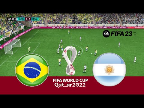 ⚽Argentina vs Brazil | FIFA World Cup 2022 | FIFA 23 Gameplay