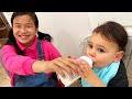 Jannie Is A Good Sister Nanny For Baby Gabe Funny Stories About Friendship And Playing Together