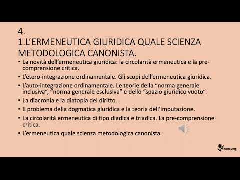 L'ERMENEUTICA GIURIDICA: VIDEO RIASSUNTO TEORIA GENERALE DEL DIRITTO E DELL'INTERPRETAZIONE