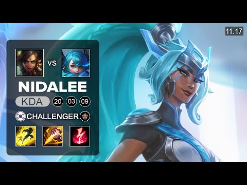 Nidalee Jungle vs Gwen - KR Challenger | Season 11 Patch 11.17