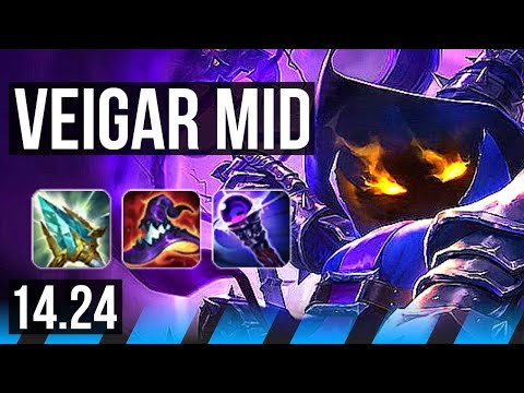 VEIGAR vs APHELIOS (MID) | KR Master | 14.24