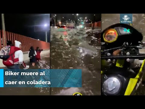 Motociclista graba sus últimos minutos de vida en plena inundación
