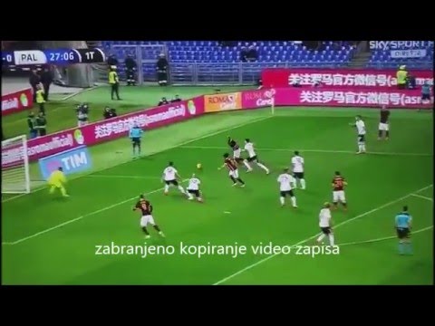 failure empty goal Edin Dzeko Roma vs Palermo