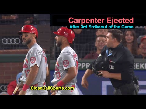 E185 - Matt Carpenter Ejected After Striking Out for 3rd Time in San Francisco with Jacob Metz Zone