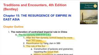 APWH: East Asia: Sui/Tang/Song (Ch. 15 Traditions & Encounters)