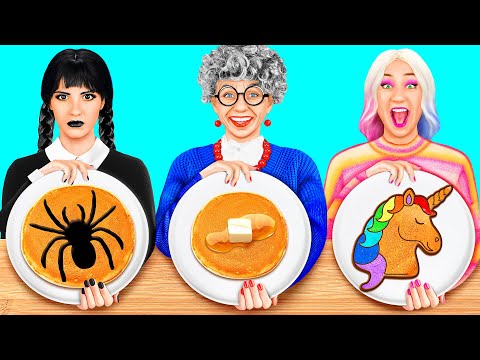 Wednesday vs Babcia — Kulinarne Wyzwanie | Kuchenne Gadżety i Hacki dla Rodziców PaRaRa Challenge