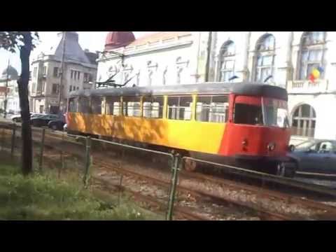 Tramvai de probe Tatra T4D-ZR 44 in Oradea/ Trial tram/Probe Straßenbahn