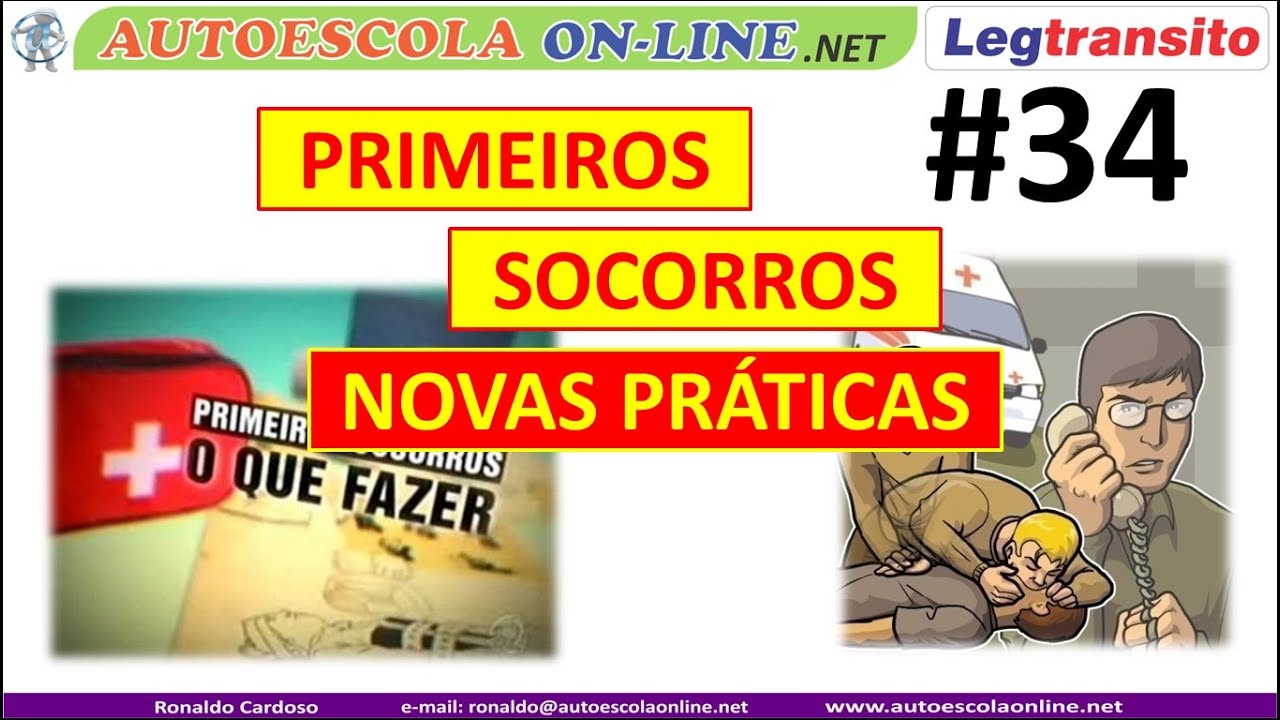 Novas Práticas Cobradas nas Provas do Detran - PRIMEIROS SOCORROS