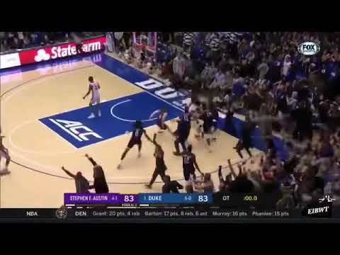 Stephen F Austin Game Winner vs Duke WITH TITANIC MUSIC