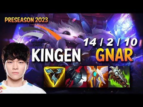 HLE Kingen GNAR vs DR. MUNDO Top - KR Ranked