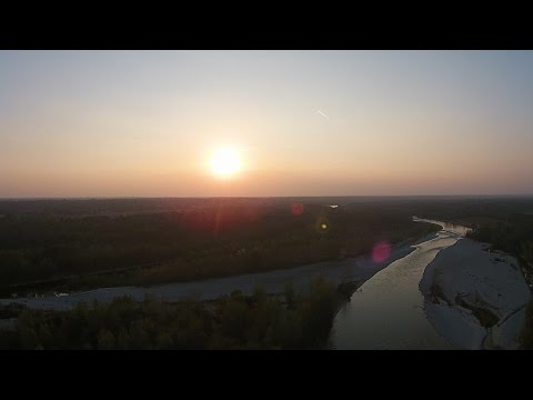 TRAMONTO SUL TICINO | ITALY-CASTELLETTO DI CUGGIONO | DJI PHANTOM 2 V+ | 26-09-16 | #096 ✔