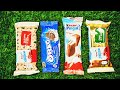 Satisfying Video ASMR Kinder Delice Kinder Pingui Oreo Original 🫶