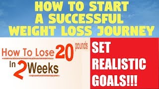 Your Ideal Weight | How to start a successful Weight Loss Journey, episode 2
