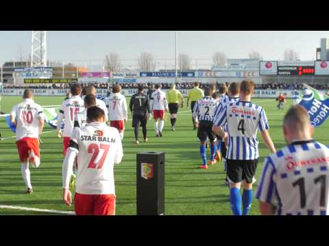Sfeerimpressie derby Noordwijk - Quick Boys (24-01-2015)