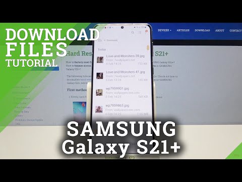 SAMSUNG Galaxy S21+ Find & Open Downloaded Files