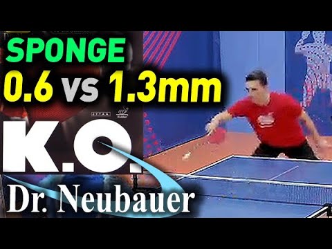 review Dr Neubauer K.O. 0.6 mm - compare to 1.3, which sponge is better, disruption & effects, speed