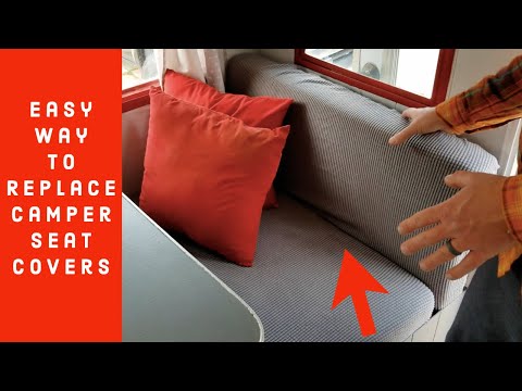 Best Easiest Way To Recover Camper RV Cushion Seat Covers